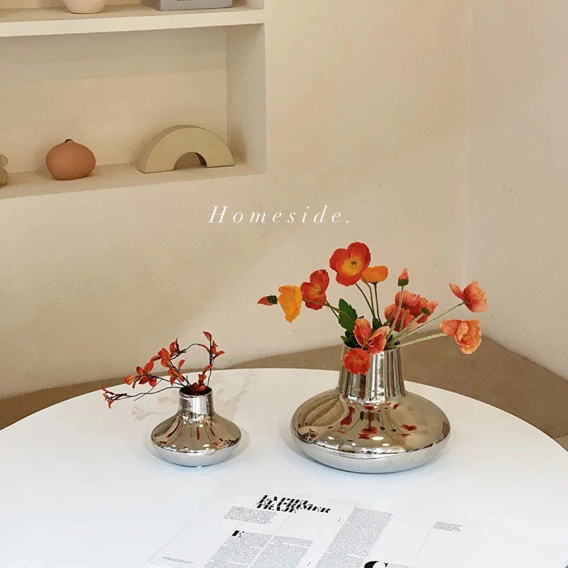 Moderner Metallic Keramik Vase