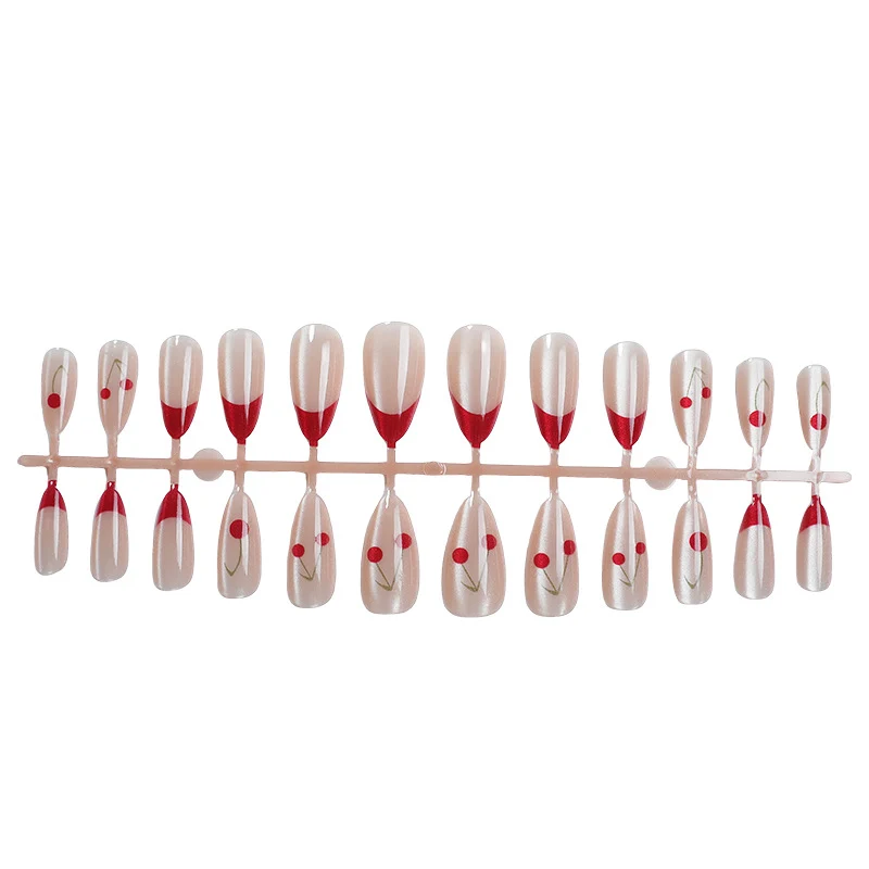 Blumenmuster Druck-Nagelset