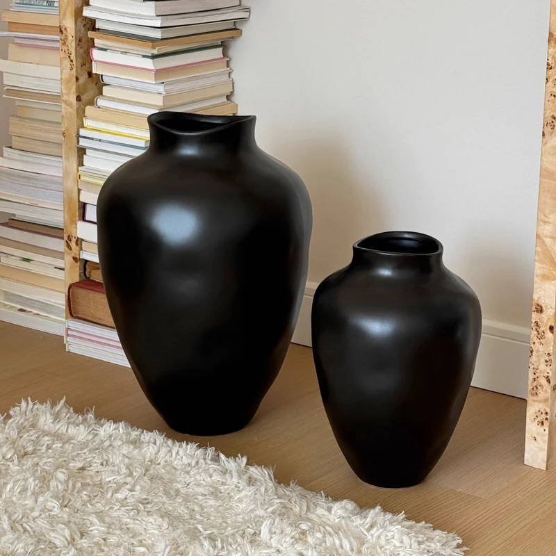 Elegante große Keramikvase