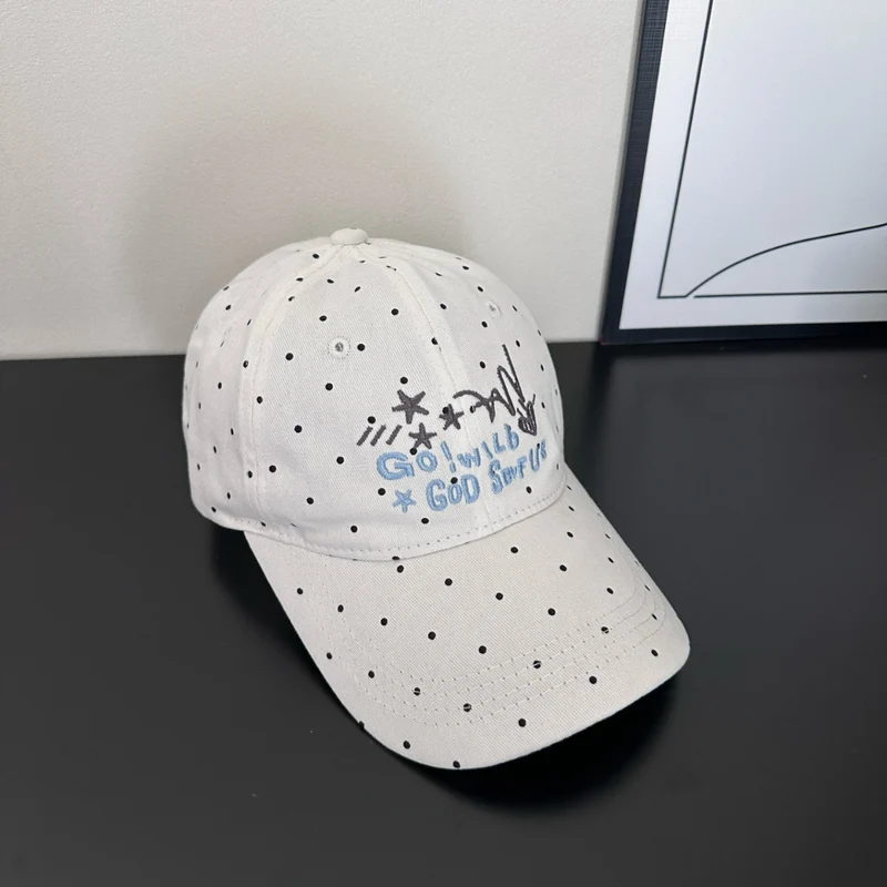 Damen Trendige Baseballkappe mit Tupfenstickerei Skanto