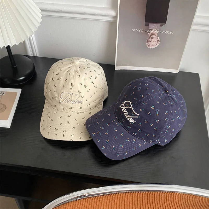 Damen trendige Baseballkappe mit Blumenmuster Skanto