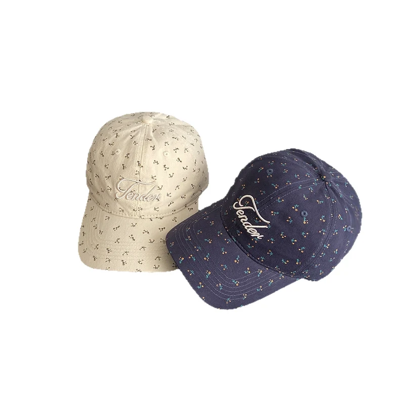 Damen trendige Baseballkappe mit Blumenmuster Skanto