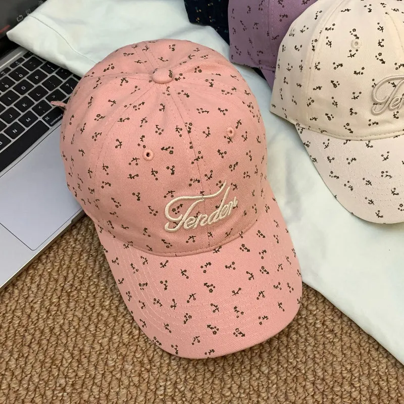 Damen trendige Baseballkappe mit Blumenmuster Skanto