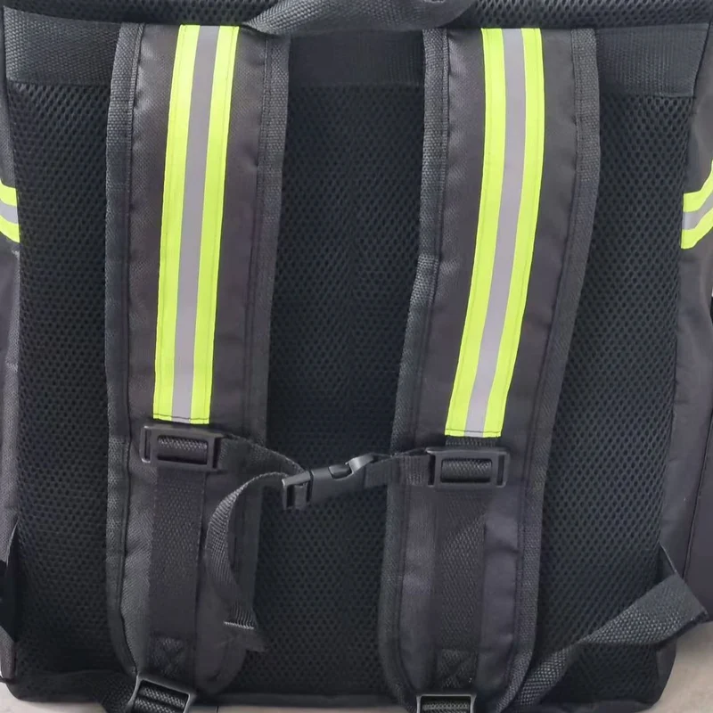 Unisex isolierter Lieferrucksack mit thermoisolierter Box, reflektierenden Streifen und extra stabilem Boden Skanto