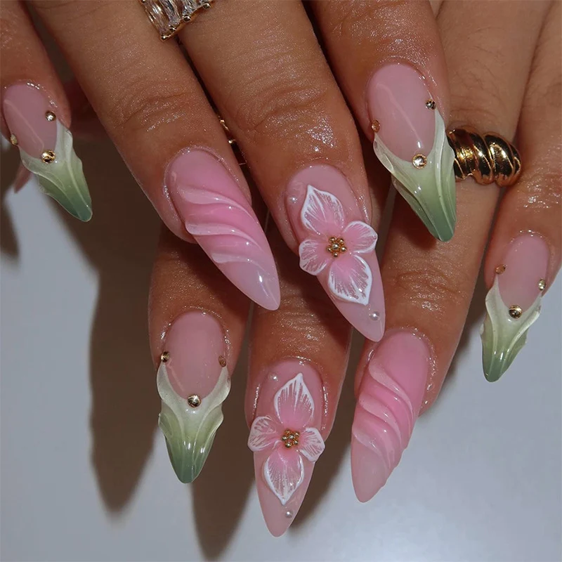 Floral Art Druck-Nägel 1790738766