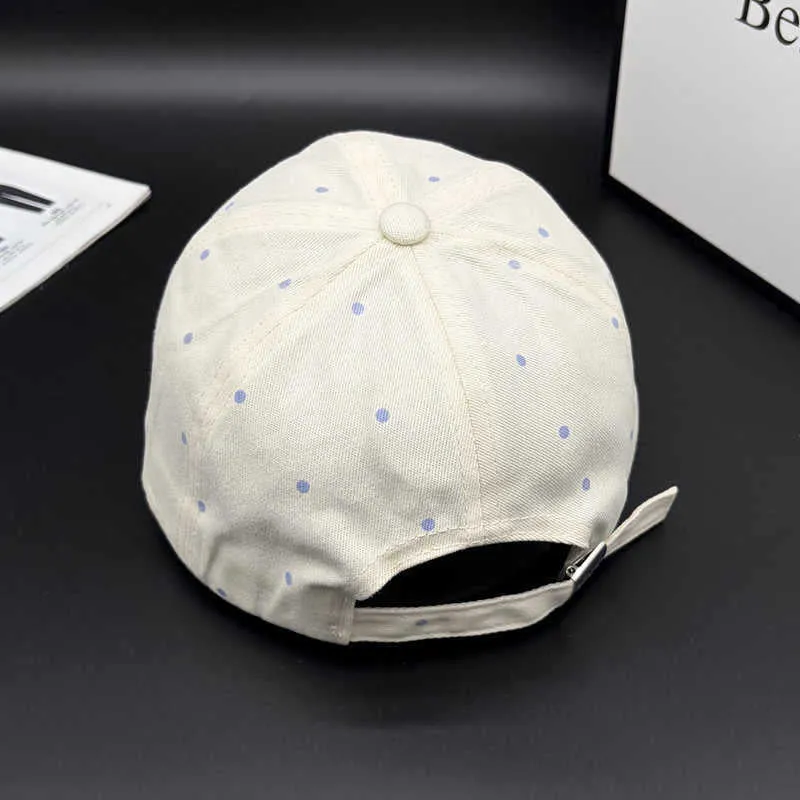 Damen Baseballkappe mit Polka-Dot-Stickerei Skanto