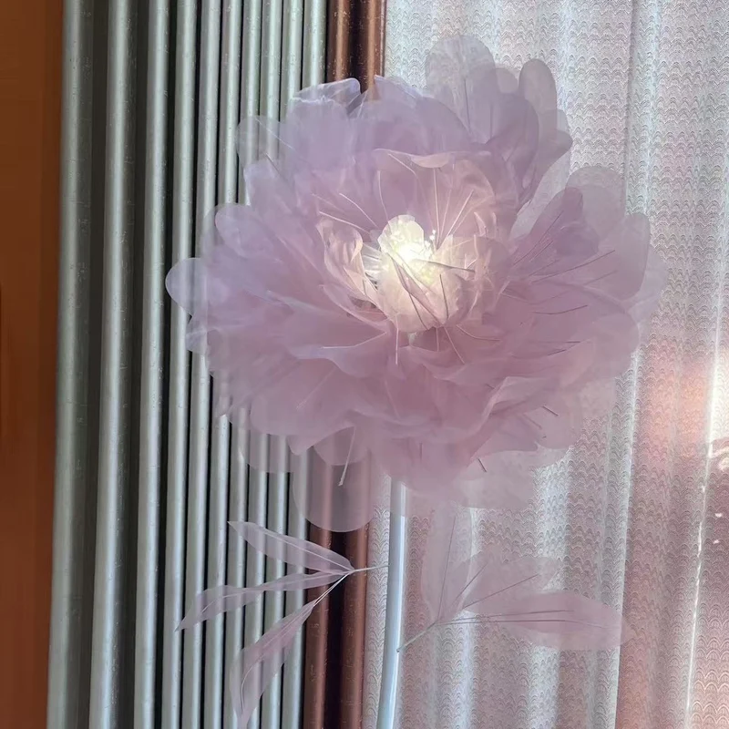 Florale dekorative Stehlampe
