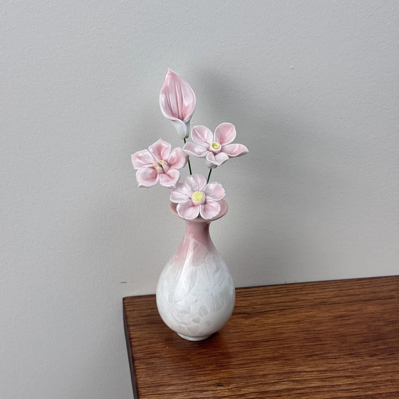 Elegante florale dekorative Vase
