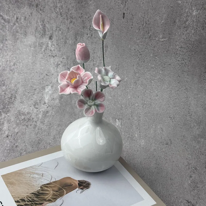 Elegante florale dekorative Vase