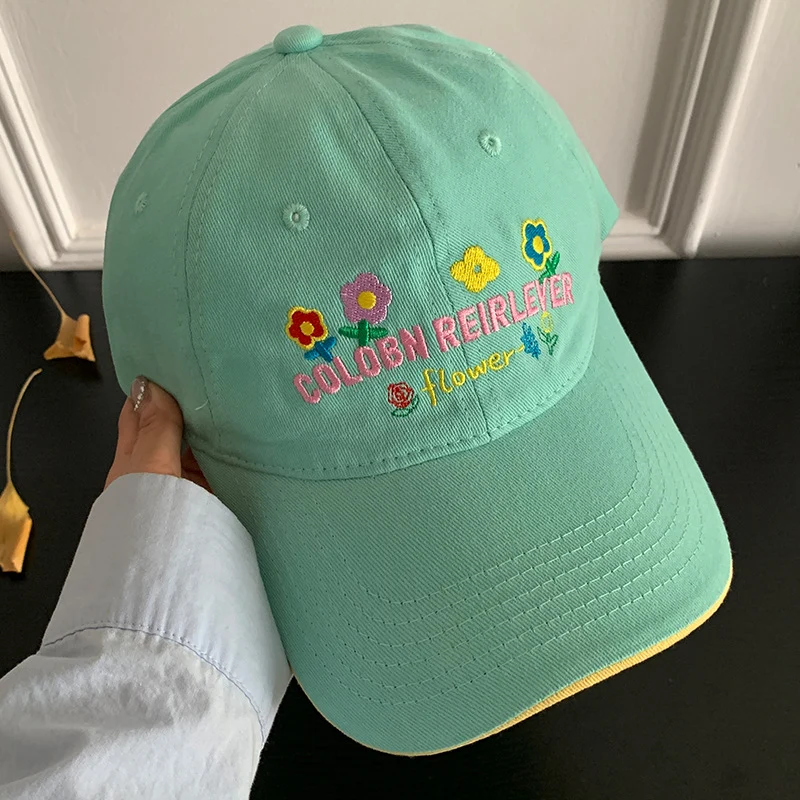 Damen Verstellbare Kappe Skanto mit Blumenstickerei