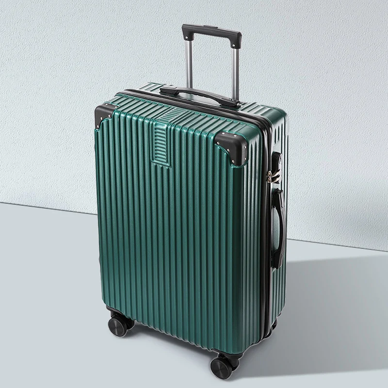 Unisex Gerippter Hartschalen-Reisekoffer Skanto