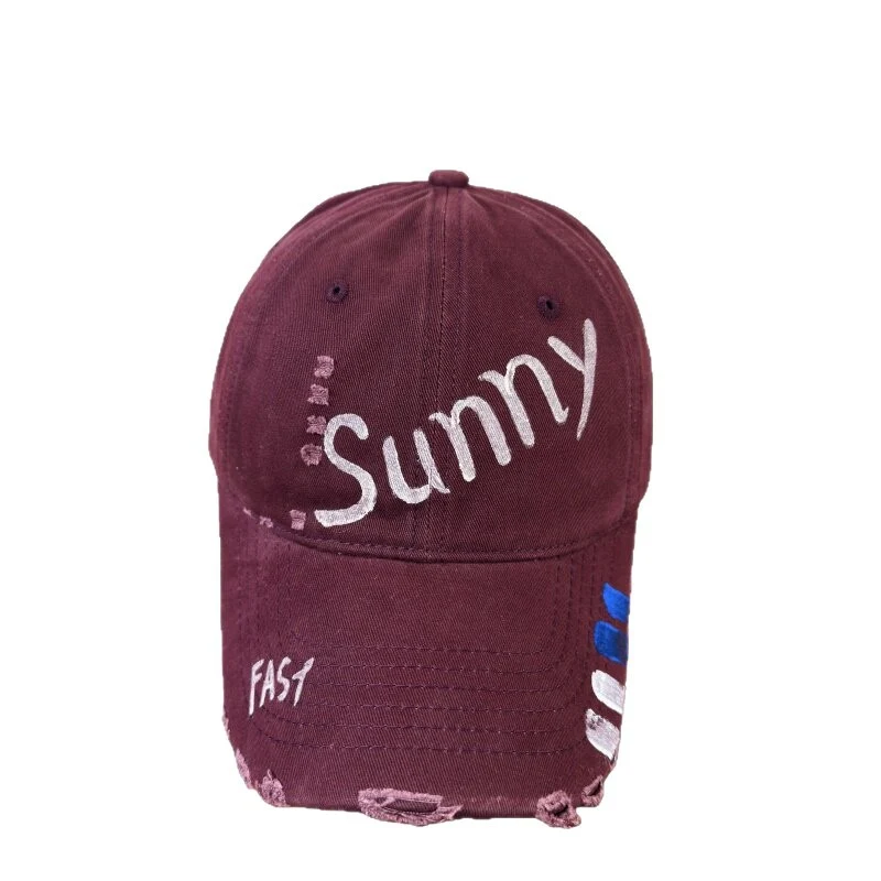 Damen Sonnenhut im Used-Look mit Grafik Skanto