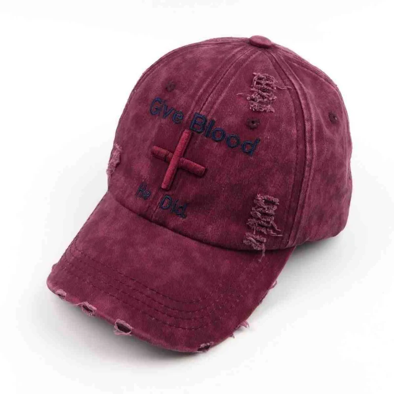 Damen Baseballkappe im Used-Look mit Grafik und inspirierender Botschaft Skanto