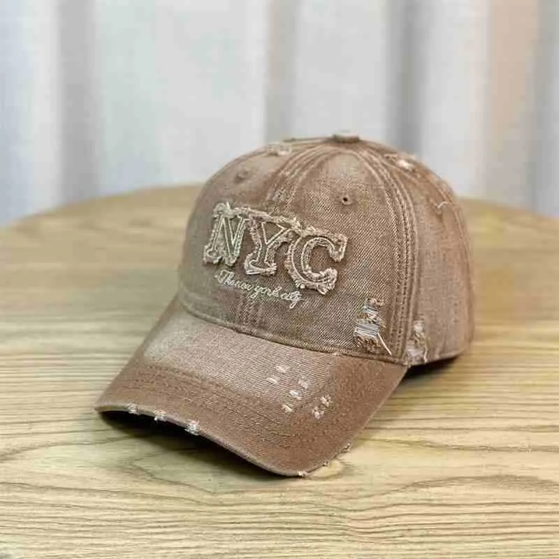 Damen modische Baseballkappe im Used-Look Skanto