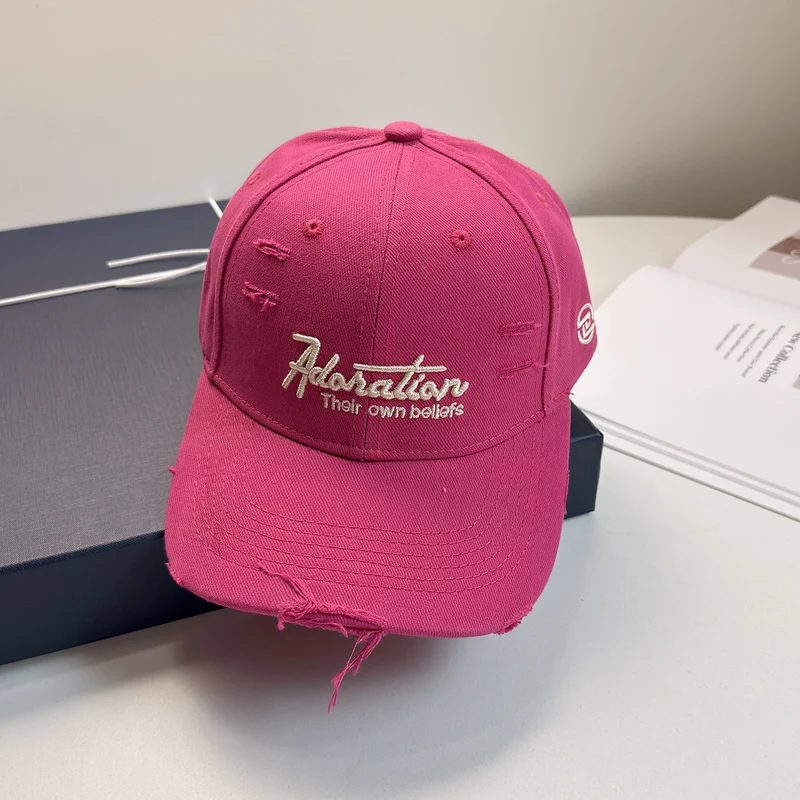 Damen bestickte Baseball Cap im Used-Look Skanto