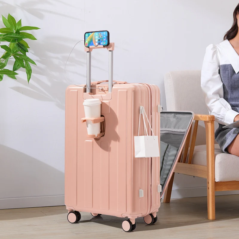 Unisex Smarter Hartschalen-Reisekoffer Skanto