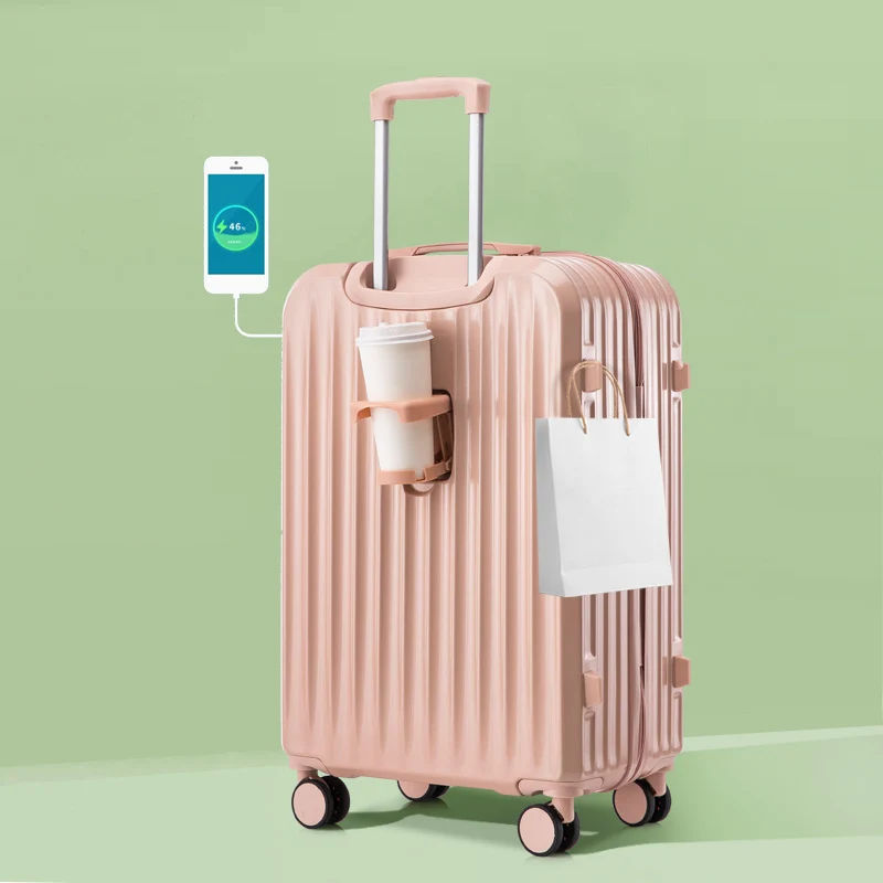 Unisex Smarter Hartschalen-Reisekoffer mit Ladefunktion Skanto
