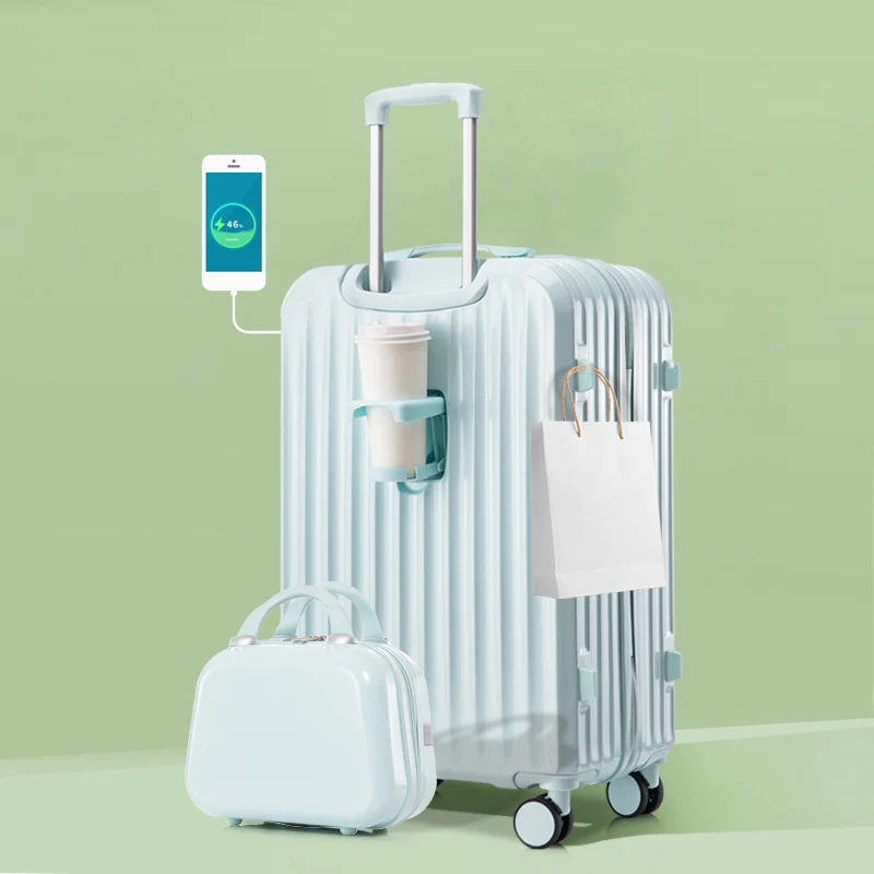 Unisex Smarter Hartschalen-Reisekoffer mit Ladefunktion Skanto
