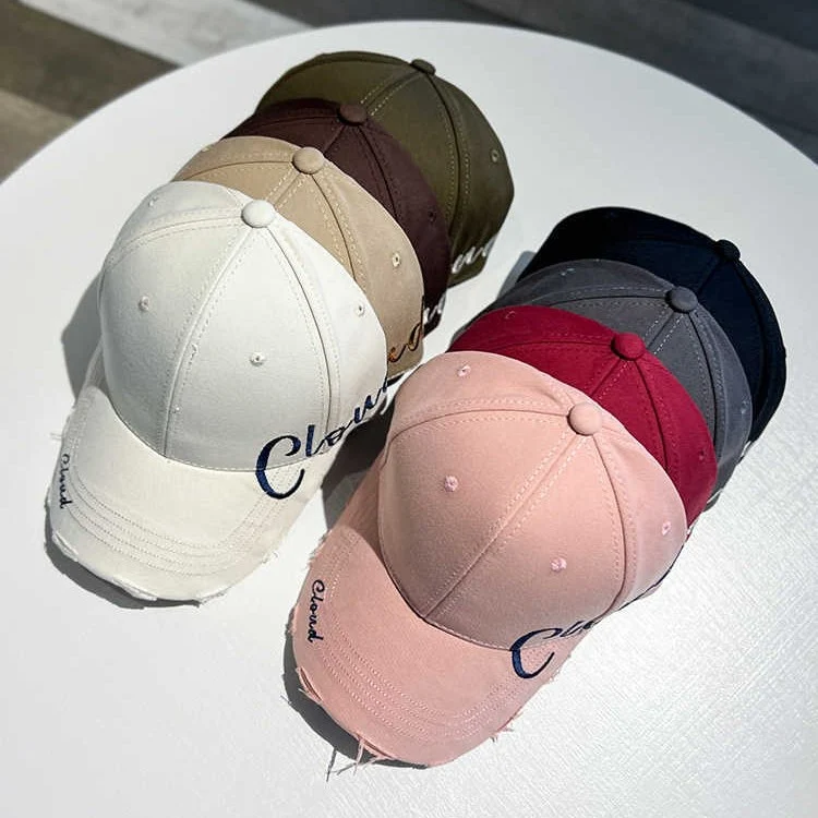 Damen lässige Baumwoll-Baseballcap im Used-Look Skanto