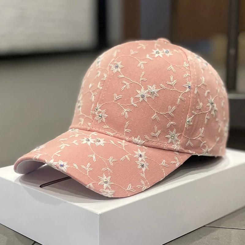 Damen verzierte Blumen-Cap Skanto