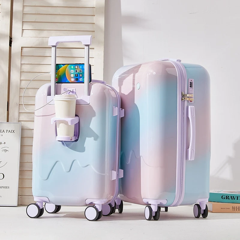 Unisex Leichter Stoßfester Reisekoffer Skanto