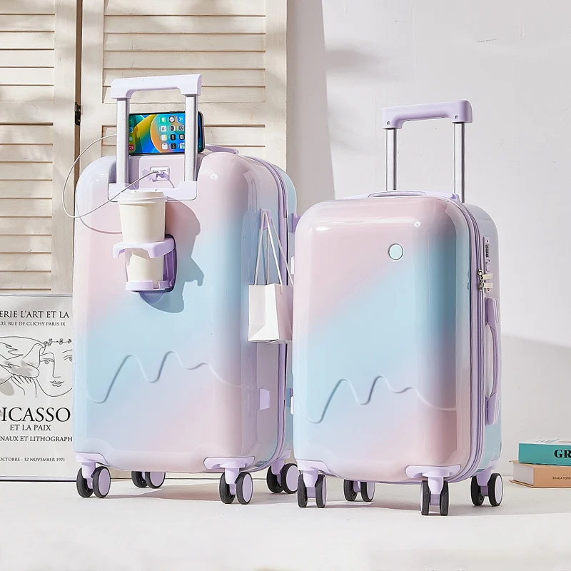 Unisex Leichter Stoßfester Reisekoffer Skanto