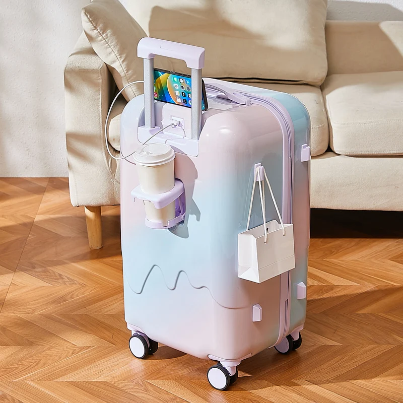 Unisex Innovativer Reisekoffer mit Ladefunktion Skanto