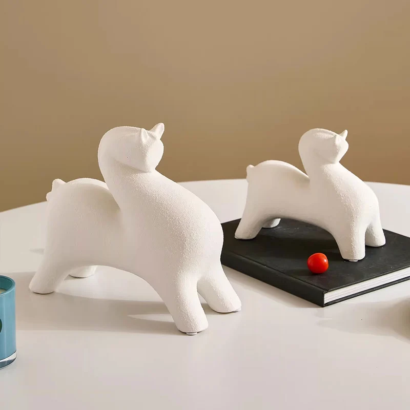 Dekorative abstrakte Tierskulptur