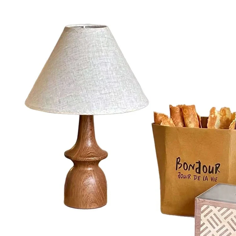 Zeitgenössische Holz Tischlampe