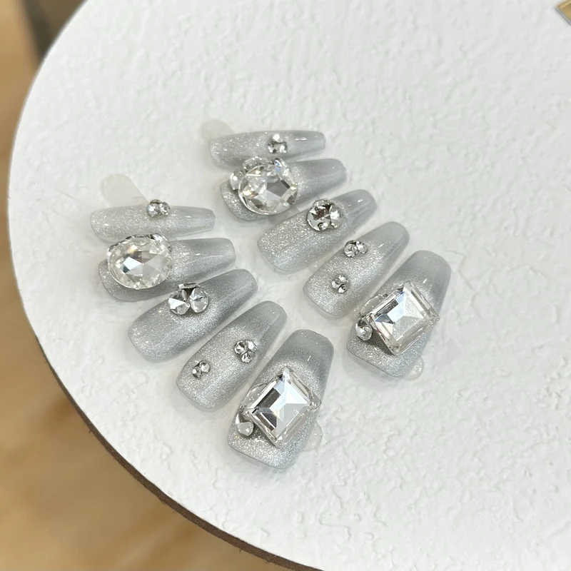 Glänzendes Glamour Press-On Nagelset