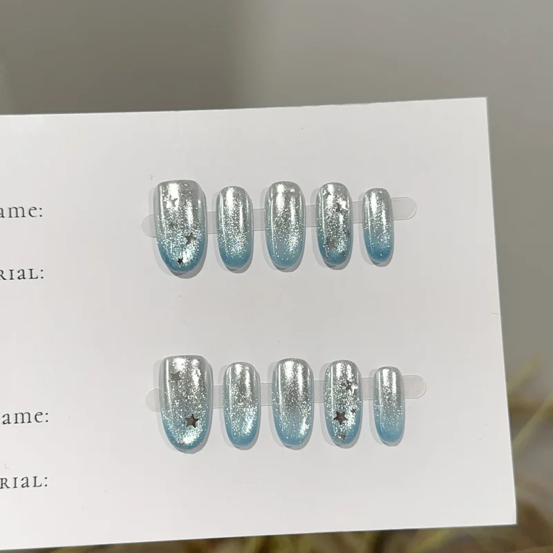 Premium Glitter Press-On Nagelset