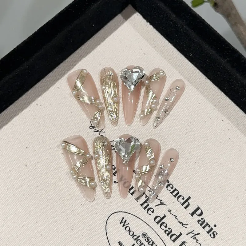 Premium Dekorative Press-On Nagel Kit