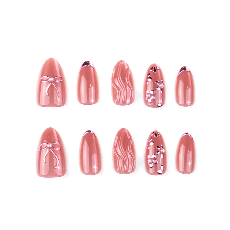 Elegantes Press-On-Nagelkunst-Set