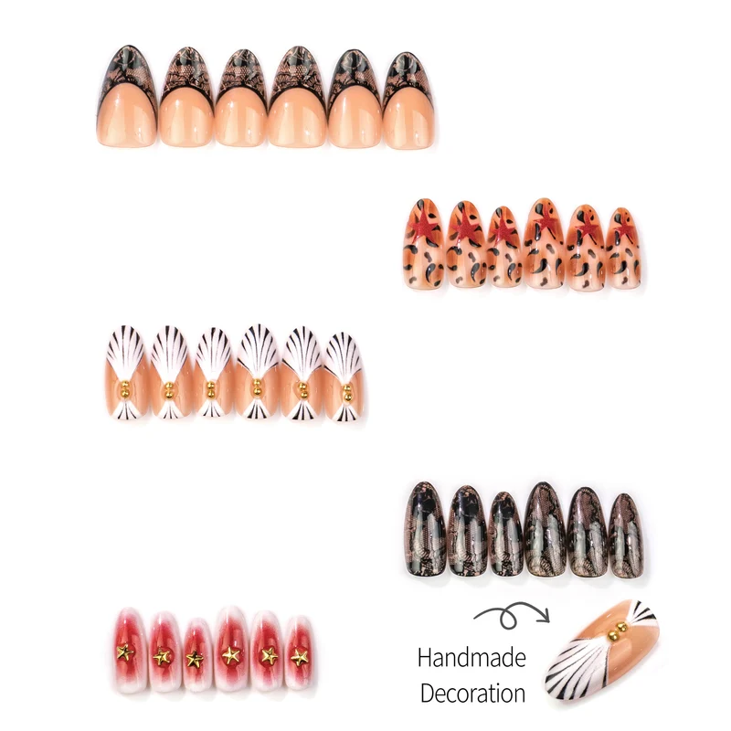 Elegantes Press-On-Nagelkunst-Set