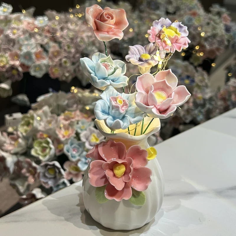 Dekorativer Keramikk Blumen Vase