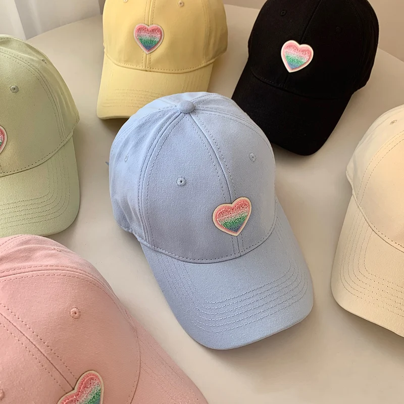 Damen lässige Baseballcap mit Herzstickerei Skanto