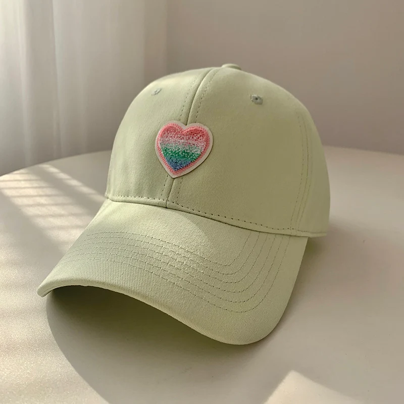 Damen lässige Baseballcap mit Herzstickerei Skanto