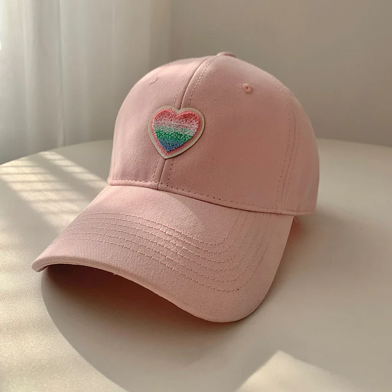Damen lässige Baseballcap mit Herzstickerei Skanto