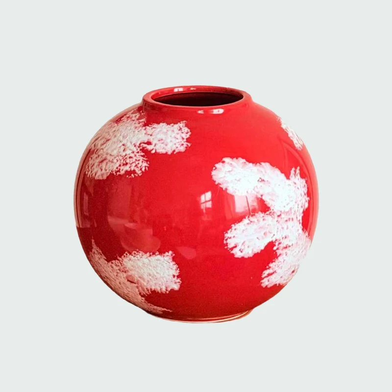 Künstlerische kugelförmige Keramikvase