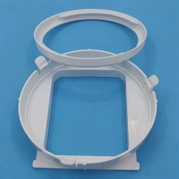 Skanto Universal-Fensterlüfteradapter Einheitsgröße mit rundem Abluftkragen und Schnellanschlussflansch für tragbare Klimaanlagen Skanto