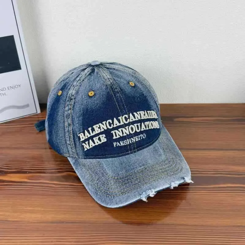 Unisex Baseballkappe aus Used-Denim im Vintage-Stil Skanto