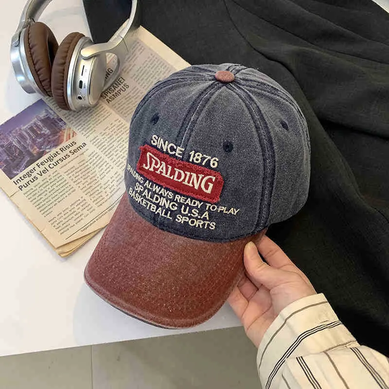 Unisex Baumwoll-Baseballkappe im Vintage-Stil Skanto