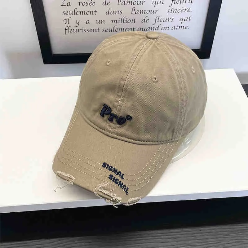 Damen Lässige Distressed-Baseballkappe mit Stickerei Skanto