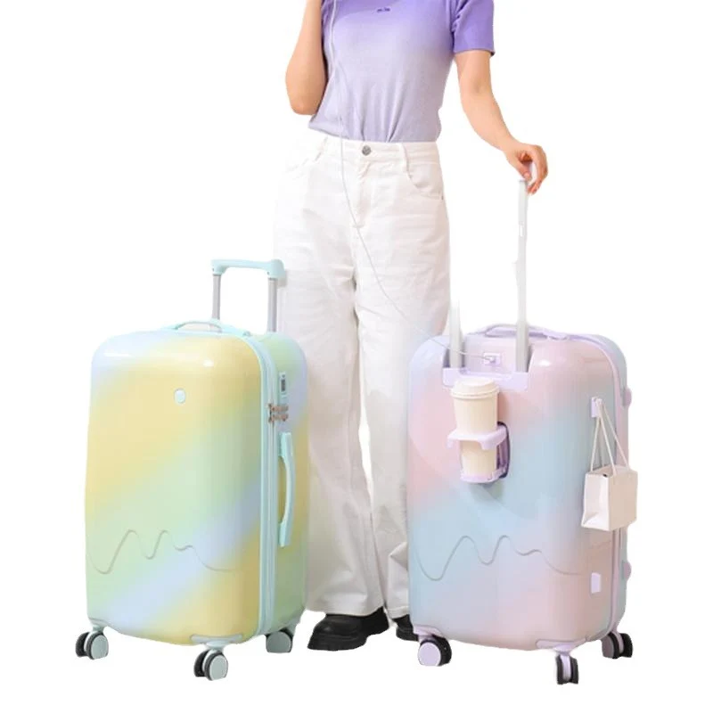 Unisex Kompakt-Smarter Hartschalen-Reisekoffer Skanto