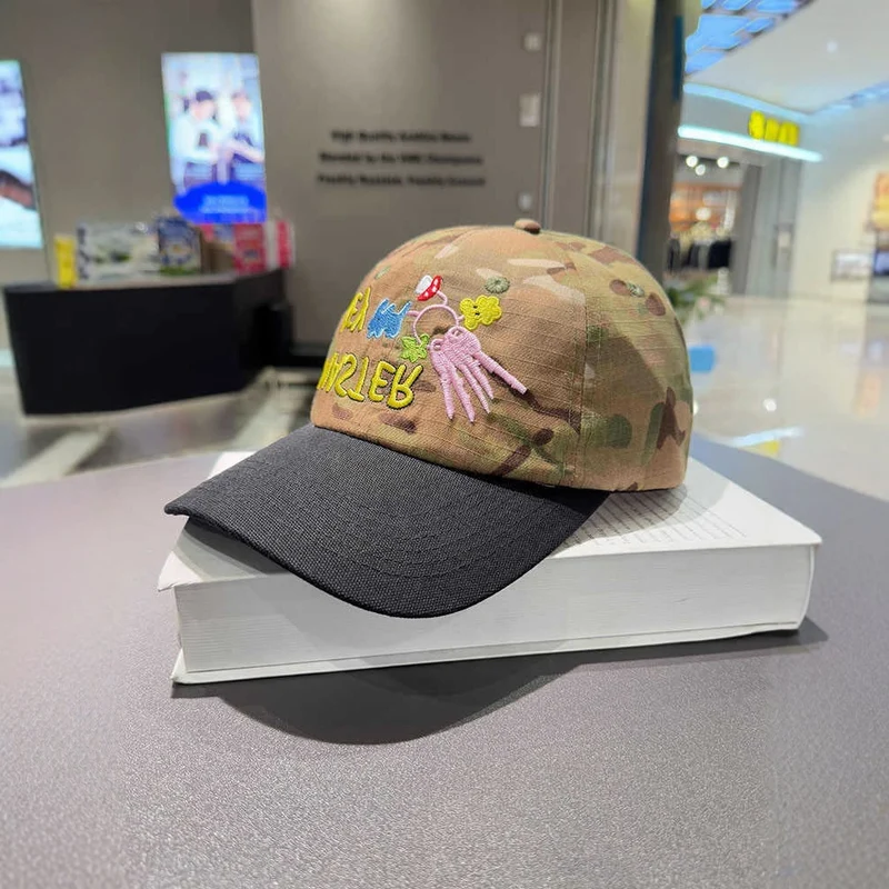 Unisex Bestickte Camouflage-Kappe Skanto