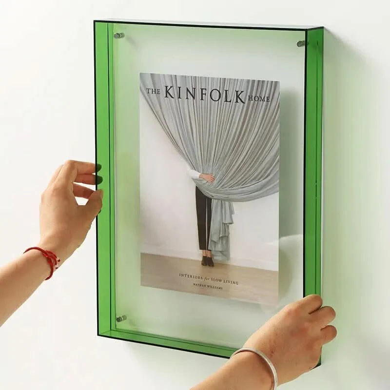 Skanto | Bunter transparenter Acryl-Fotorahmen für lebendige Erinnerungen
