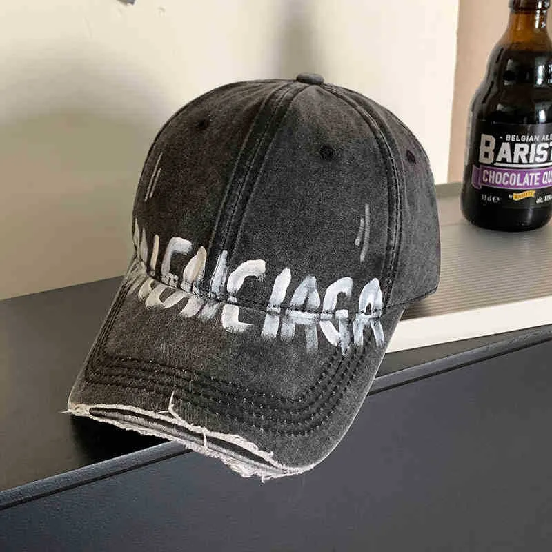 Unisex Used-Look Dad Cap mit Grafik Skanto