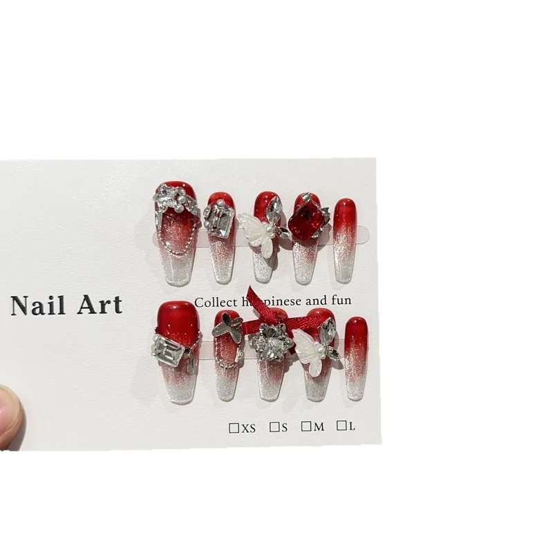 Luxus Dekorative Press-On Nagelkunst Set