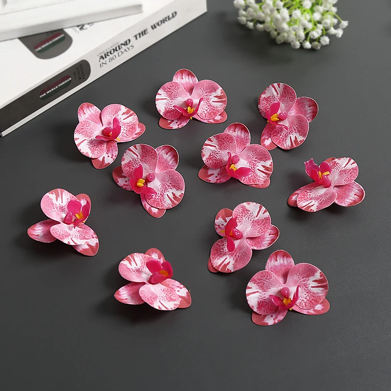 Künstliche Orchideenblütenakzente für die Wohnkultur