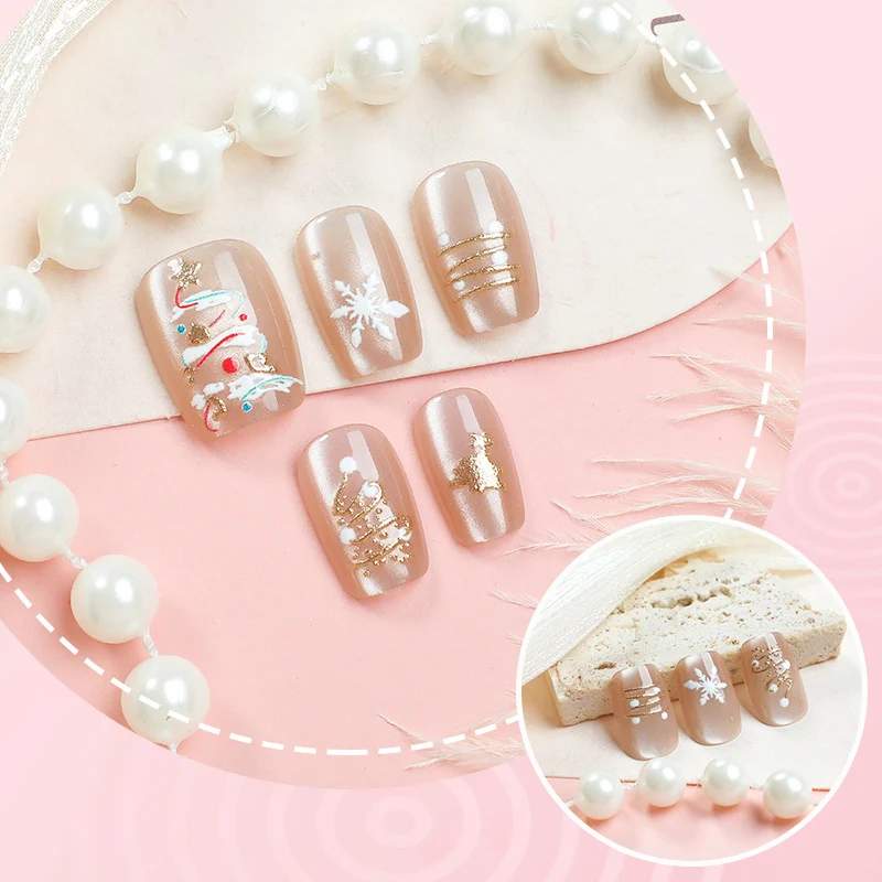 Elegantes Künstlerisches Press-On Nagelkunst Set